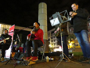 Nadal 2019 a Girona. Girona Christmas Swing amb Pau Morales & Ricard Figueres, a la plaça Miquel Santaló