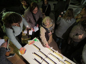 Nadal 2019 a Girona. Encesa de les llums de Hanukkà al pati dels Rabins