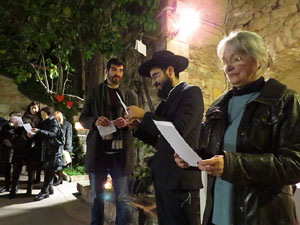 Nadal 2019 a Girona. Encesa de les llums de Hanukkà al pati dels Rabins