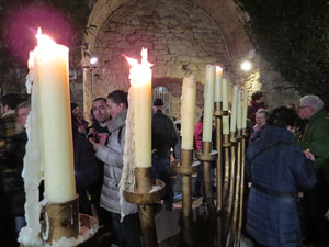 Nadal 2019 a Girona. Encesa de les llums de Hanukkà al pati dels Rabins