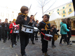 Nadal 2019 a Girona. Cercavila i Els Pastorets de la Mula Baba a la plaça del Pallol