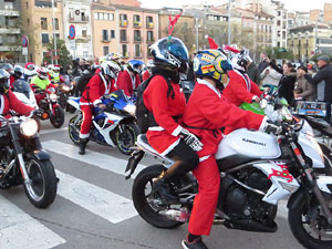 Nadal 2019. Papanoelada motera pels carrers de la ciutat