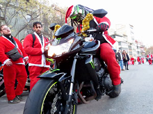 Nadal 2019. Papanoelada motera pels carrers de la ciutat