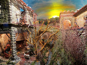 Nadal 2019. Exposició de pessebres a la Carbonera, organitzada per l'Associació de Pessebristes de Girona