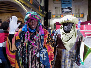 La Cavalcada de Reis 2020. Arribada del seguici a la pla&ccedil;a del Vi