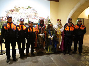 La Cavalcada de Reis 2020. Arribada del seguici a la pla&ccedil;a del Vi