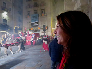 La Cavalcada de Reis 2020. Arribada del seguici a la pla&ccedil;a del Vi