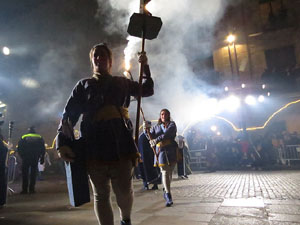 La Cavalcada de Reis 2020. Arribada del seguici a la pla&ccedil;a del Vi