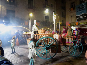 La Cavalcada de Reis 2020. Arribada del seguici a la pla&ccedil;a del Vi