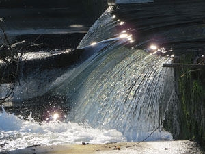 El pont de la Barca sobre el riu Ter construït el 1902