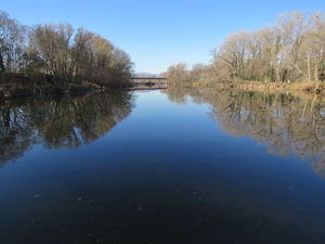 El pont de la Barca sobre el riu Ter construït el 1902