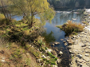 El pont de la Barca sobre el riu Ter construït el 1902