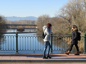 El pont de la Barca sobre el riu Ter construït el 1902