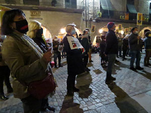 Concentraci&oacute; a la pla&ccedil;a del Vi per la independ&egrave;ncia i la llibertat dels presos pol&iacute;tics