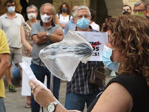 Concentraci&oacute; a la pla&ccedil;a del Vi per la independ&egrave;ncia i la llibertat dels presos pol&iacute;tics
