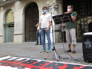 Concentraci&oacute; a la pla&ccedil;a del Vi per la independ&egrave;ncia i la llibertat dels presos pol&iacute;tics
