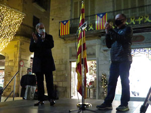 Concentraci&oacute; a la pla&ccedil;a del Vi per la independ&egrave;ncia i la llibertat dels presos pol&iacute;tics