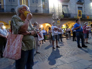 Concentració a la plaça del Vi per la independència i la llibertat dels presos polítics