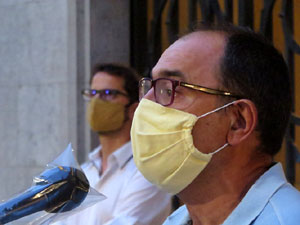 Concentració a la plaça del Vi per la independència i la llibertat dels presos polítics