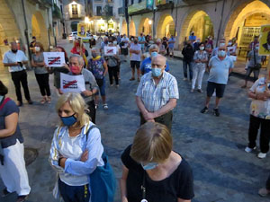 Concentració a la plaça del Vi per la independència i la llibertat dels presos polítics