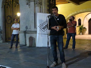 Concentració a la plaça del Vi per la independència i la llibertat dels presos polítics