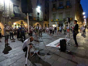 Concentració a la plaça del Vi per la independència i la llibertat dels presos polítics