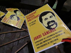 Marxa de torxes per la llibertat dels presos pol&iacute;tics