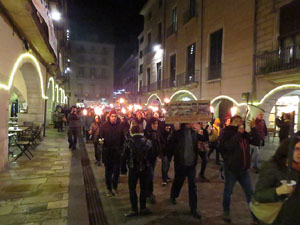 Marxa de torxes per la llibertat dels presos pol&iacute;tics