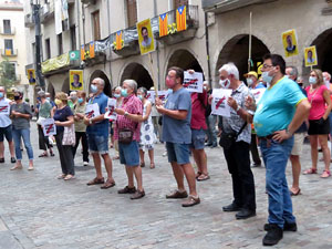 Concentraci&oacute; a la pla&ccedil;a del Vi per la independ&egrave;ncia i la llibertat dels presos pol&iacute;tics