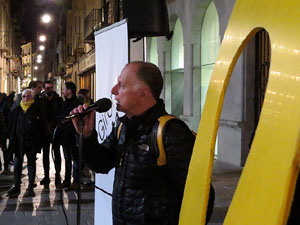 Concentraci&oacute; a la pla&ccedil;a del Vi per la independ&egrave;ncia i la llibertat dels presos pol&iacute;tics
