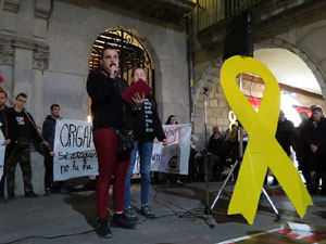 Concentraci&oacute; a la pla&ccedil;a del Vi per la independ&egrave;ncia i la llibertat dels presos pol&iacute;tics