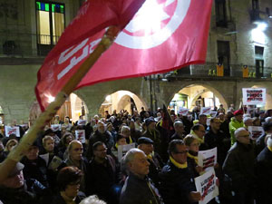 Concentraci&oacute; a la pla&ccedil;a del Vi per la independ&egrave;ncia i la llibertat dels presos pol&iacute;tics