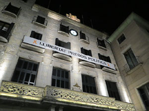 Concentraci&oacute; a la pla&ccedil;a del Vi per la independ&egrave;ncia i la llibertat dels presos pol&iacute;tics