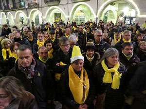 Concentraci&oacute; a la pla&ccedil;a del Vi per la independ&egrave;ncia i la llibertat dels presos pol&iacute;tics