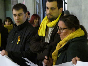 Concentraci&oacute; a la pla&ccedil;a del Vi per la independ&egrave;ncia i la llibertat dels presos pol&iacute;tics
