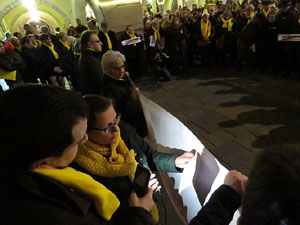 Concentraci&oacute; a la pla&ccedil;a del Vi per la independ&egrave;ncia i la llibertat dels presos pol&iacute;tics