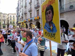 Concentraci&oacute; a la pla&ccedil;a del Vi per la independ&egrave;ncia i la llibertat dels presos pol&iacute;tics