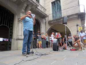 Concentraci&oacute; a la pla&ccedil;a del Vi per la independ&egrave;ncia i la llibertat dels presos pol&iacute;tics