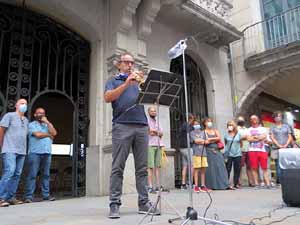 Concentraci&oacute; a la pla&ccedil;a del Vi per la independ&egrave;ncia i la llibertat dels presos pol&iacute;tics