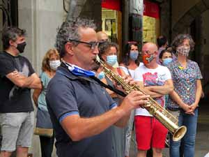 Concentraci&oacute; a la pla&ccedil;a del Vi per la independ&egrave;ncia i la llibertat dels presos pol&iacute;tics