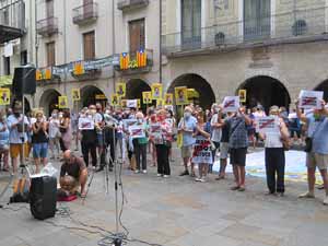 Concentraci&oacute; a la pla&ccedil;a del Vi per la independ&egrave;ncia i la llibertat dels presos pol&iacute;tics