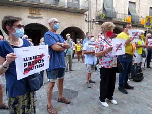 Concentraci&oacute; a la pla&ccedil;a del Vi per la independ&egrave;ncia i la llibertat dels presos pol&iacute;tics