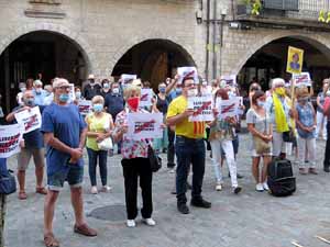 Concentraci&oacute; a la pla&ccedil;a del Vi per la independ&egrave;ncia i la llibertat dels presos pol&iacute;tics