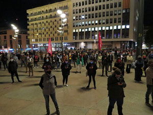 Concentraci&oacute; a la pla&ccedil;a de l'U d'octubre de 2017 per la independ&egrave;ncia i la llibertat dels presos pol&iacute;tics