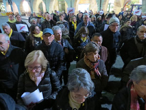 Concentraci&oacute; a la pla&ccedil;a del Vi per la independ&egrave;ncia i la llibertat dels presos pol&iacute;tics