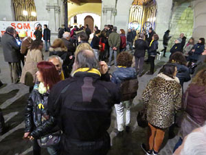 Concentraci&oacute; a la pla&ccedil;a del Vi per la independ&egrave;ncia i la llibertat dels presos pol&iacute;tics