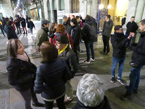 Concentraci&oacute; a la pla&ccedil;a del Vi per la independ&egrave;ncia i la llibertat dels presos pol&iacute;tics