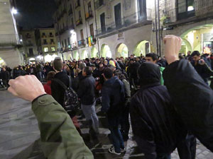 Concentraci&oacute; a la pla&ccedil;a del Vi per la independ&egrave;ncia i la llibertat dels presos pol&iacute;tics