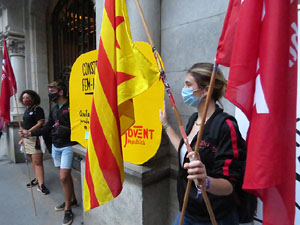 Concentraci&oacute; a la pla&ccedil;a del Vi per la independ&egrave;ncia i la llibertat dels presos pol&iacute;tics