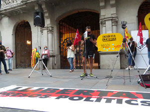 Concentraci&oacute; a la pla&ccedil;a del Vi per la independ&egrave;ncia i la llibertat dels presos pol&iacute;tics